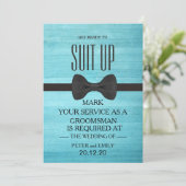 Ihr Service als Trauzeuge Einladung (Stehend Vorderseite)