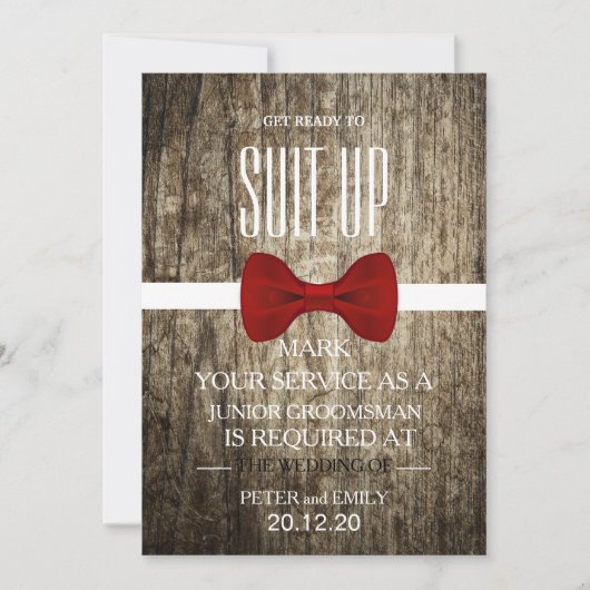 Ihr Service als Trauzeuge Einladung (Vorderseite)