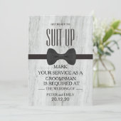 Ihr Service als Trauzeuge Einladung (Stehend Vorderseite)