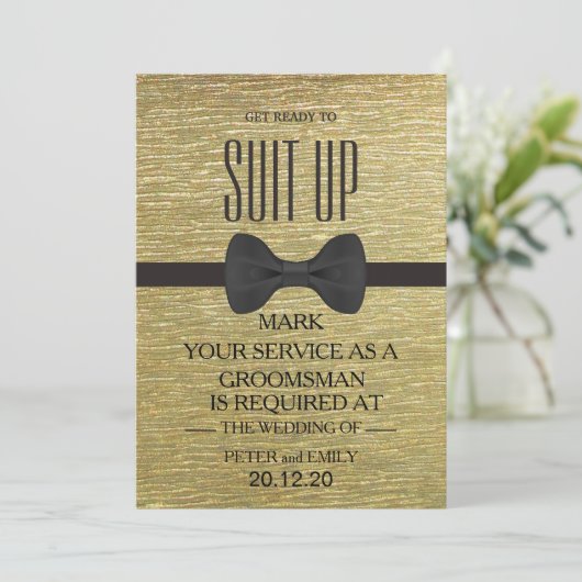 Ihr Service als Trauzeuge Einladung (Stehend Vorderseite)