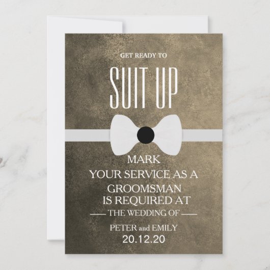 Ihr Service als Trauzeuge Einladung (Vorderseite)