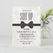 Ihr Service als Trauzeuge Einladung (Stehend Vorderseite)