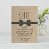 Ihr Service als Trauzeuge Einladung (Stehend Vorderseite)