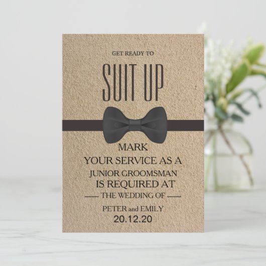 Ihr Service als Trauzeuge Einladung (Stehend Vorderseite)