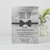 Ihr Service als Trauzeuge Einladung (Stehend Vorderseite)