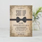 Ihr Service als Trauzeuge Einladung (Stehend Vorderseite)