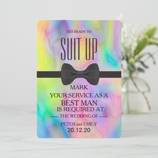 Ihr Service als Trauzeuge Einladung (Stehend Vorderseite)