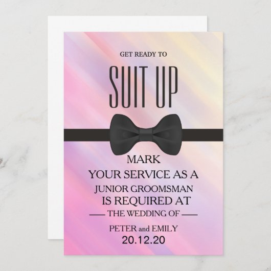 Ihr Service als Trauzeuge-Einladung Einladung (Vorne/Hinten)