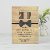 Ihr Service als Trauzeuge-Einladung Einladung (Stehend Vorderseite)