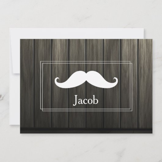 Ihr Service als Trauzeuge ist erforderlich Holz Einladung (Rückseite)