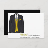 Ihr Service als Trauzeuge Personalisiert erforderl Einladung (Vorne/Hinten)