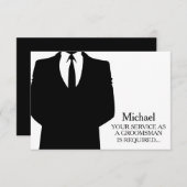 Ihr Service als Trauzeuge Personalisiert erforderl Einladung (Vorne/Hinten)