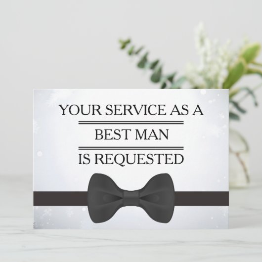 Ihr Service als Trauzeuge-Trauzeuge-Anfrage Einladung (Stehend Vorderseite)