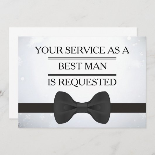 Ihr Service als Trauzeuge-Trauzeuge-Anfrage Einladung (Vorne/Hinten)