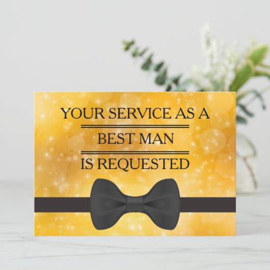 Ihr Service als Trauzeuge Trauzeuge Request Invit Einladung (Stehend Vorderseite)