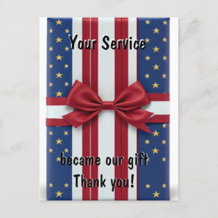 Ihr Service ist unser Geschenk Postkarte