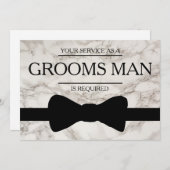 Ihr Service wird als Bestman Marble zurück angefor Einladung (Vorne/Hinten)