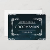 Ihr Service wird als Trauzeuge-Einladung angeforde Einladung (Vorne/Hinten)