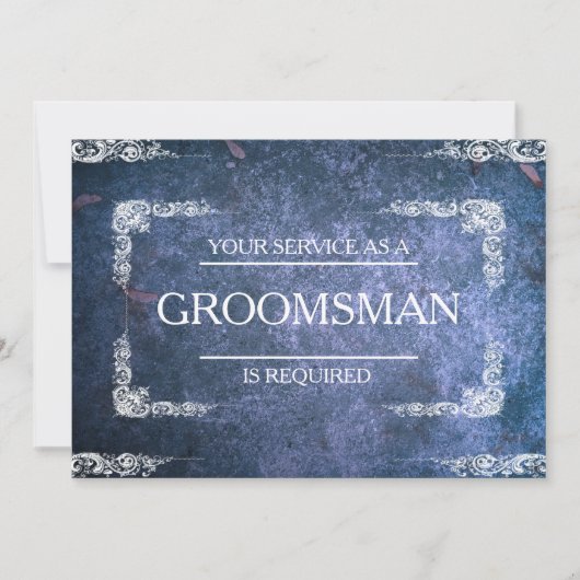 Ihr Service wird als Trauzeuge-Einladung angeforde Einladung (Vorderseite)