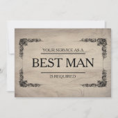 Ihr Service wird als Trauzeuge Trauzeuge angeforde Einladung (Vorderseite)