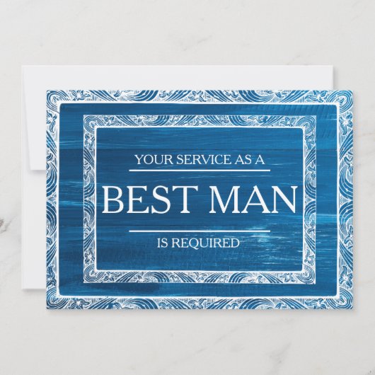 Ihr Service wird als Trauzeuge Trauzeuge angeforde Einladung (Vorderseite)