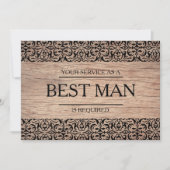 Ihr Service wird als Trauzeuge Trauzeuge angeforde Einladung (Vorderseite)