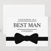 Ihr Service wird als Trauzeuge Trauzeuge angeforde Einladung (Vorne/Hinten)