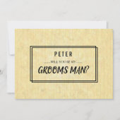 Ihr Service wird als Trauzeuge-Trauzeuge in Einladung (Vorderseite)