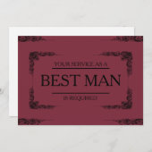 Ihr Service wird als Trauzeuge-Trauzeuge in Einladung (Vorne/Hinten)