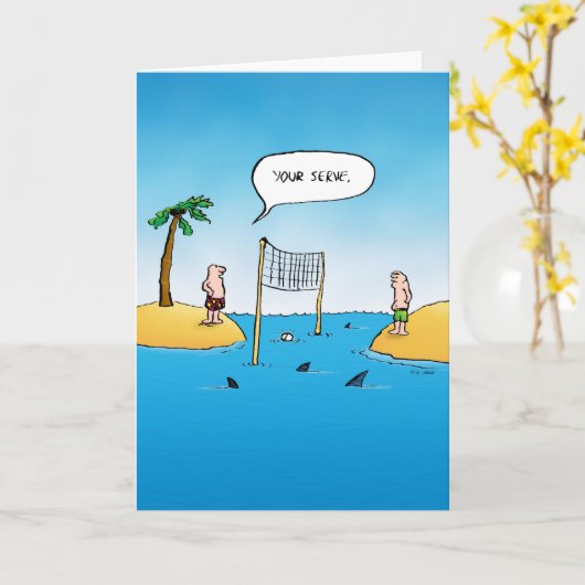 Ihr Servoschark-Volleyball-Blank im Inneren Karte (Gelbe Blume)