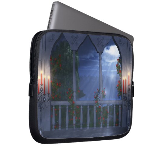 Ihr silberer Mantellabriss Laptopschutzhülle (Vorne Rechts)