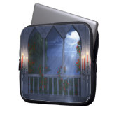 Ihr silberer Mantellabriss Laptopschutzhülle (Vorderseite Links)