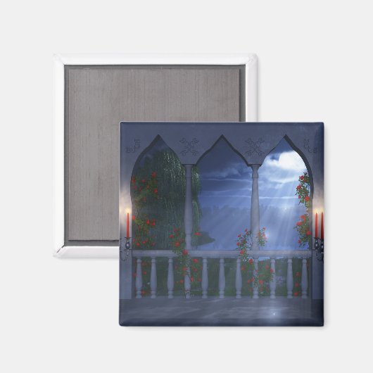 Ihr silberes Mantle Magnet (Vorderseite/Rückseite)