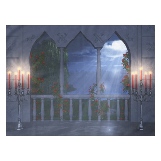 Ihr Silver Mantle Tableclout Tischdecke (Vorderseite (Horizontal))
