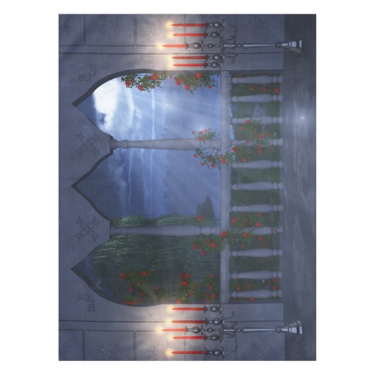 Ihr Silver Mantle Tableclout Tischdecke (Vorderseite)