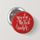Ihr sind der beste Lehrer Button (Vorne & Hinten)