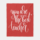 Ihr sind der beste Lehrer Fleecedecke (Vorderseite)