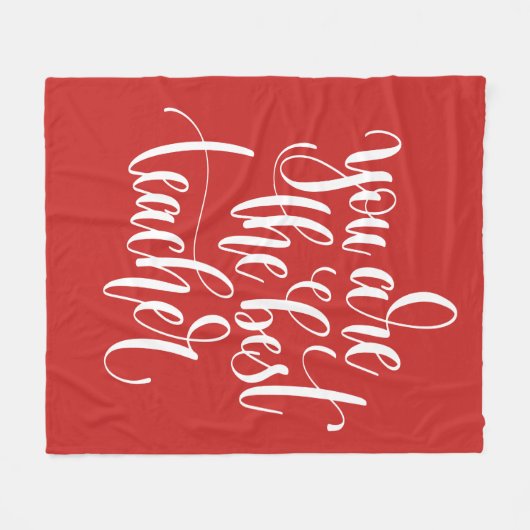 Ihr sind der beste Lehrer Fleecedecke (Vorderseite (Horizontal))