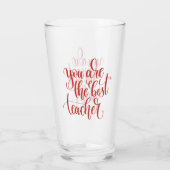 Ihr sind der beste Lehrer Glas (Rückseite)