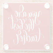 Ihr sind der beste Lehrer Glasuntersetzer (Rückseite)