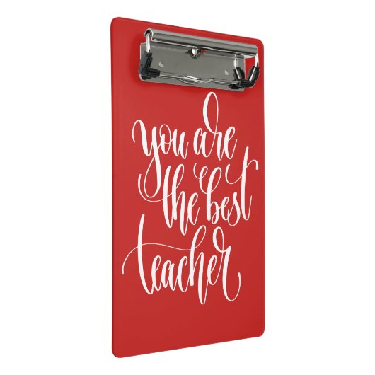 Ihr sind der beste Lehrer Mini Klemmbrett (Schrägansicht)