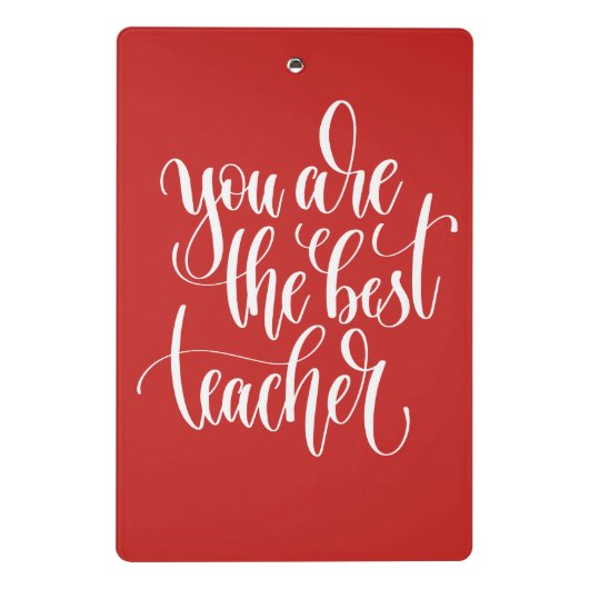 Ihr sind der beste Lehrer Mini Klemmbrett (Rückseite)