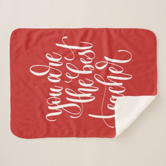 Ihr sind der beste Lehrer Sherpadecke (Vorderseite (Horizontal))