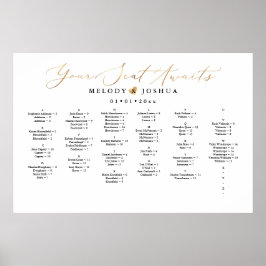 Ihr Sitzplatz wartet, SITZENSTÜCK, ALPHABETISCH Poster