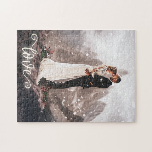 Ihr Skript-Puzzle für Hochzeiten-Foto-Liebe Puzzle (Horizontal)