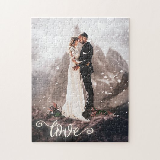Ihr Skript-Puzzle für Hochzeiten-Foto-Liebe Puzzle (Vertikal)