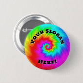 Ihr Slogan Hier (ändern Sie die Worte) Button (Vorne & Hinten)