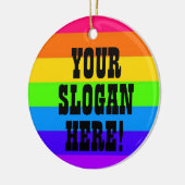 IHR SLOGAN HIER! KERAMIK ORNAMENT (Links)