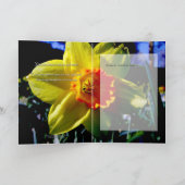 Ihr Sohn verlässt ein Loch in unseren Herzen, Karte (Innenseite)