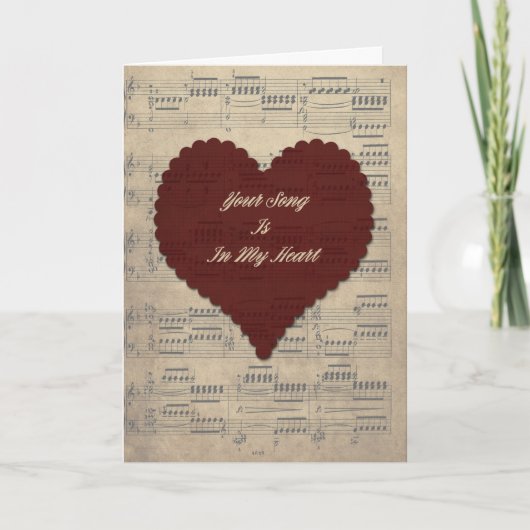 Ihr Song-Valentinstag Karte (Vorderseite)